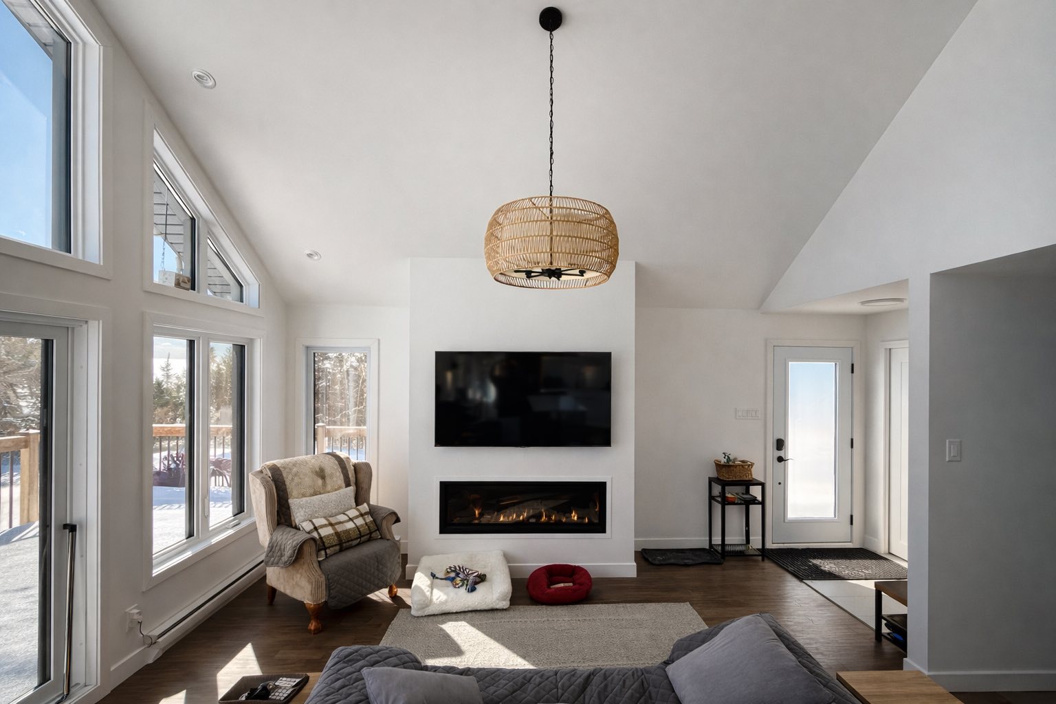 Intérieur d'une maison construite par MR Construction